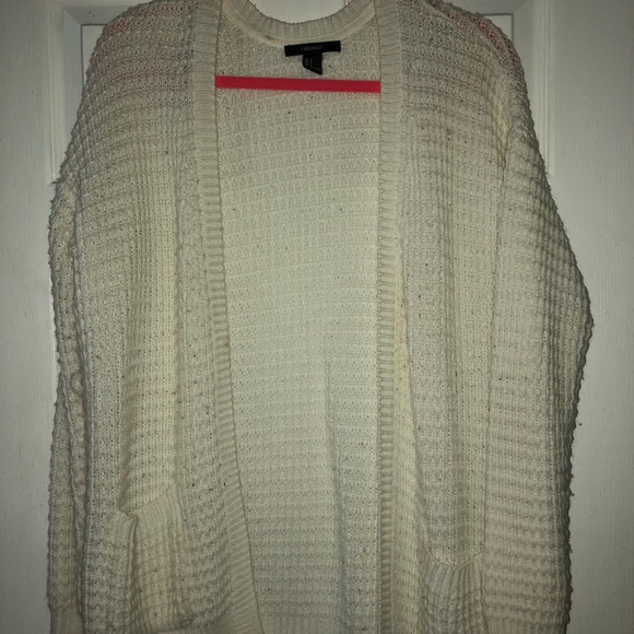Forever 21 White Wool Cardigan - Picture 1 of 7